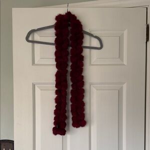 New York & Company Red Rabbit Fur